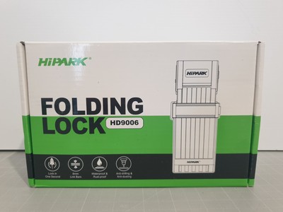Hipark HD9006 Faltschloss Fahrradschloss Klappschloss Schwarz Blau Neu