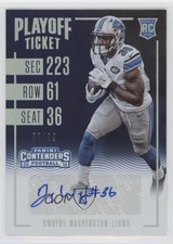 2016 Panini Contenders Playoff Ticket 65/99 Dwayne Washington #236 Auto 0v1