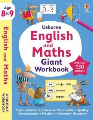 Usborne Usborne English and Maths Giant Workbook 8-9 (Taschenbuch)
