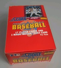 1988 Score Baseball Wax Box 36 Factory Sealed Packs Classic 