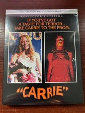Carrie Collector's Edition UHD 4K SEALED NEW Shout Spacek De Palma Stephen King
