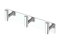 Gatco 1287 Elevate All Modern Decor Triple Robe Hook J-Hook in Chrome