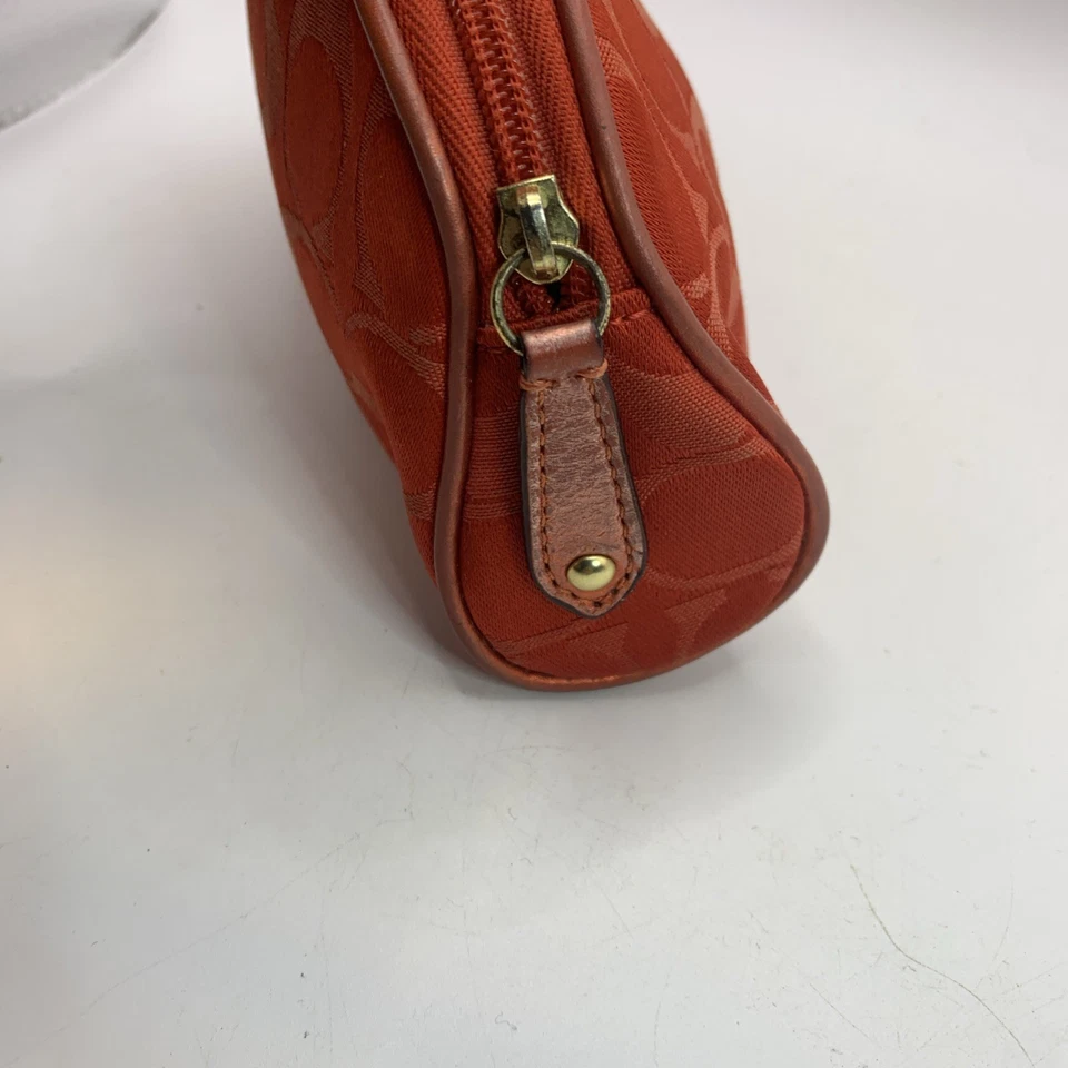 Bolsa de cosméticos Coach limitada Estee Lauder vermelha assinatura estojo de maquiagem E1073-B903 - Imagem 3 de 4