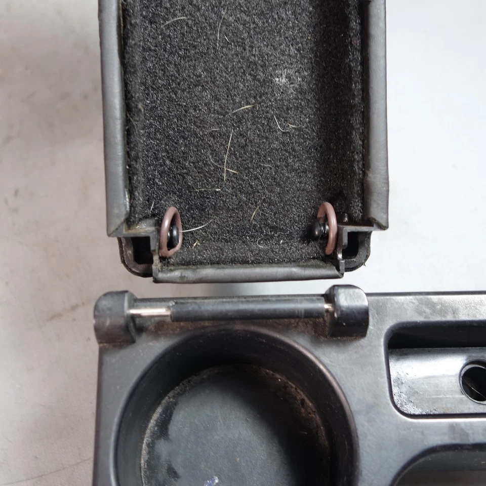 Portavasos consola central BMW Z3 96-02 dañado compartimento de almacenamiento cuero OEM Foto 3 de 4