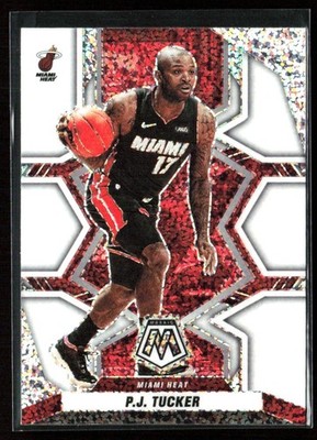 P.J. Tucker 2021-22 Panini Mosaic White Sparkle Prizm #44 Miami Heat