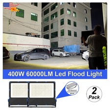 400 W 400 Watt Flood Light IP65 Outside Lamp Led Square Street BackYard Lights
