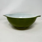 Vintage MCM Pyrex Cinderella Avocado Verde Green 444 Nesting Mixing Bowl 4 Qt