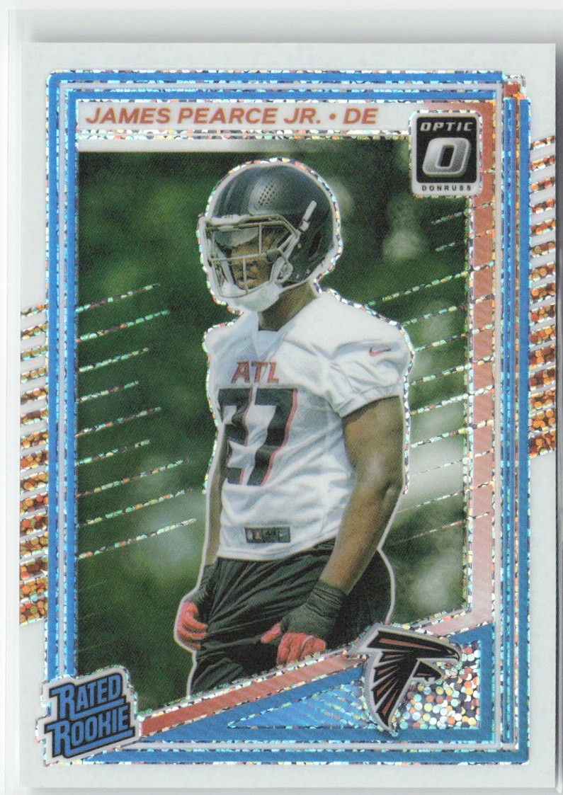 2025 Donruss Optic #240 James Pearce Jr. White Sparkle SSP