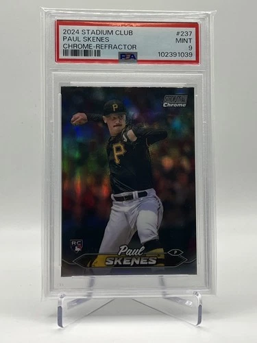 2024 TOPPS STADIUM CLUB CHROME-REFRACTOR #237 PAUL SKENES PSA 9