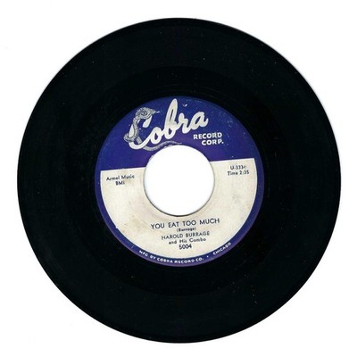 RnB Rocker 45-Harold Burrage- You Eat Too Much /One More Chance-Cobra 5004