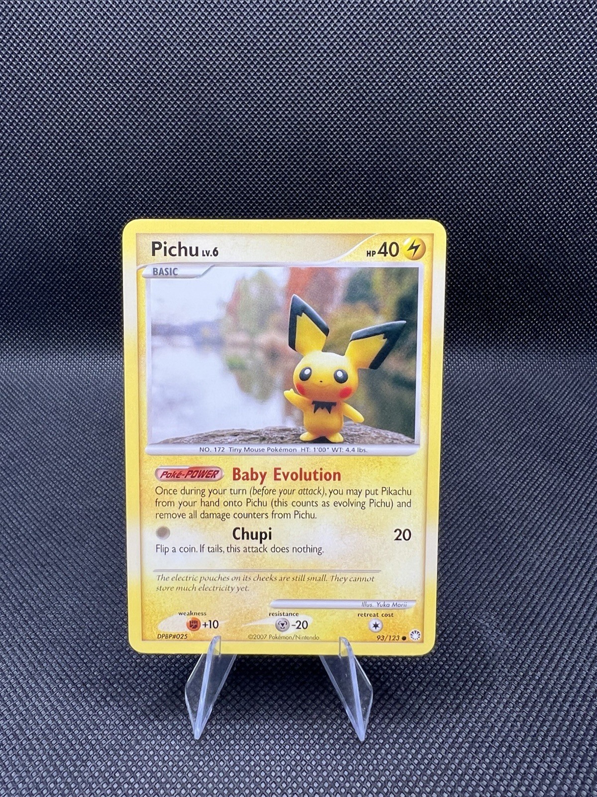 2007 Pichu Lv. 6 93/123 Basic Mysterious Treasures LP Condition 🔥🔥🔥