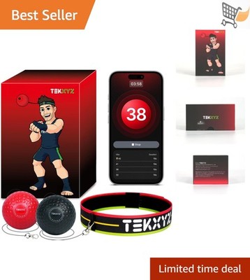 Boxing Reflex Ball with Counter App for Reaction Speed Agility and Coordination