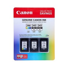 Canon 2x Black PG245XL and Color CL246 Ink Cartridges Combo Pack 8278B009