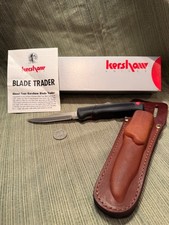 Kershaw 1094HBTL Blade Trader NIB Made in Japan Hunting Knife w Saw