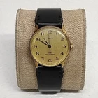 Vintage 33.5mm Men's Timex Marlin Gold Tone Mechanical Watch
