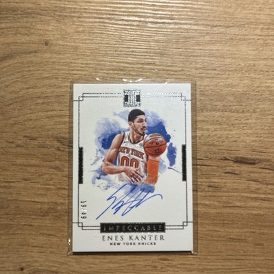 2018-19 Panini Impeccable Stars Enes Kanter Auto /49 #ST-EKT Autograph Knicks