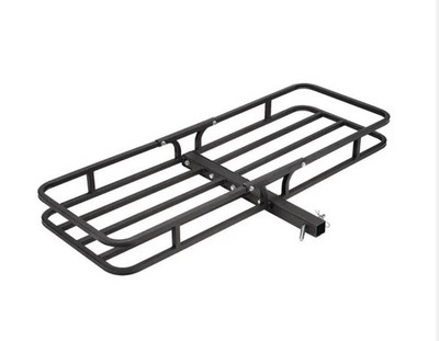 500 lb Capacity Deluxe Steel Cargo Carrier with Rear Hitch Mount
