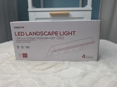 LEONLITE 7 Inch LED Hardscape Lighting Update Retaining Wall Lights LED Swivel