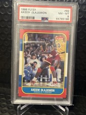 1986-87 Fleer Hakeem Olajuwon #82 (RC) PSA 8!!!!