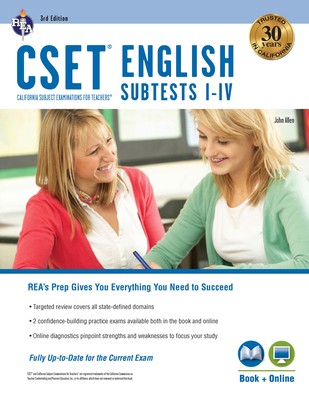 CSET English Subtests I-IV Book + Online by Allen, John