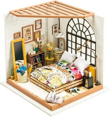 Rolife DIY Miniature House Alice's Dreamy Bedroom w LED 203mm x 184mm x 187mm