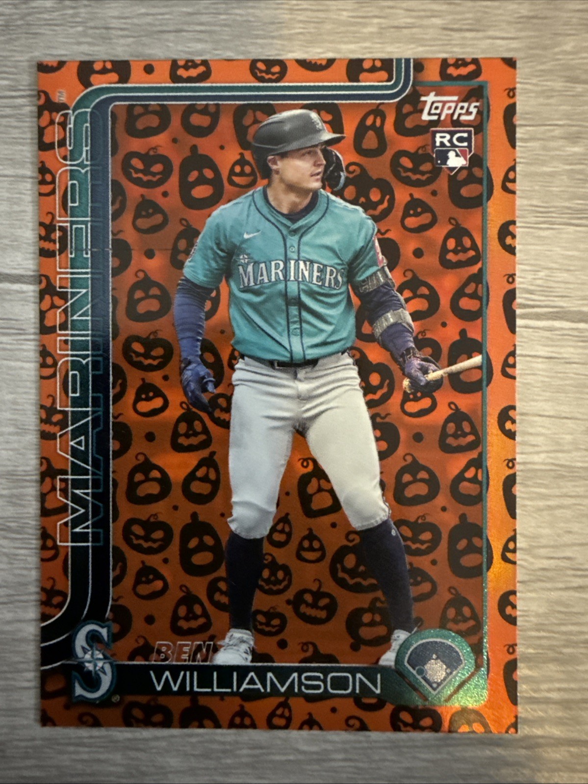 2025 Topps Update Ben Williamson (RC) Pumpkin Holiday Jack O Lantern #us130