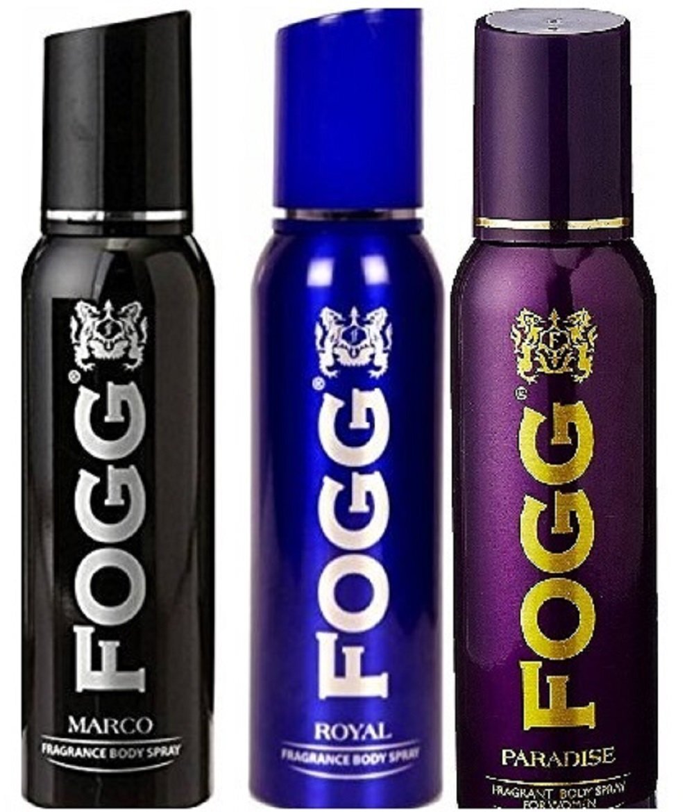 FOGG Fresh Body Spray For Men Combo Marco Royal Paradise Pack of