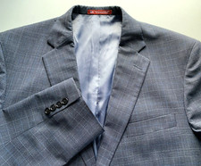 Vintage Hart Schaffner Marx Men Blazer Sport Coat 46L Single Vent 2 Button EUC
