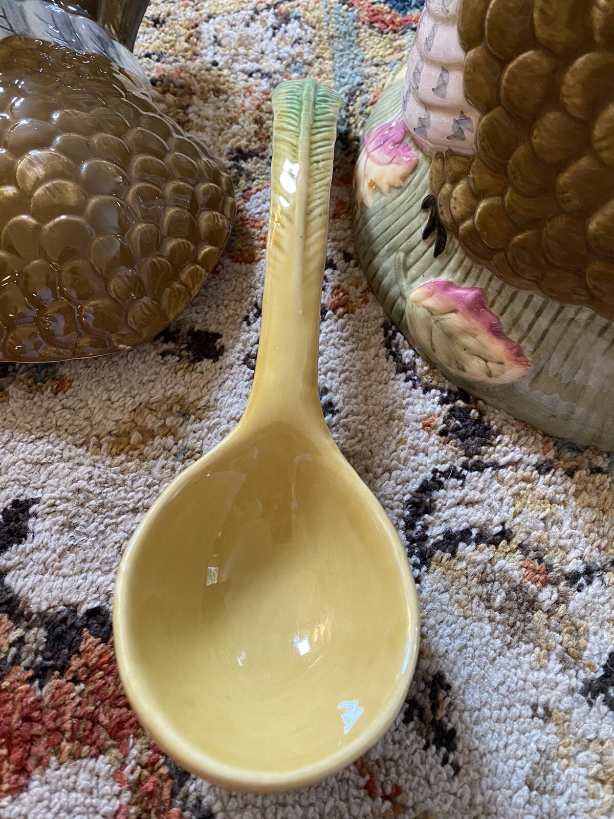 INSPIRADO SEATTLE USA HAND PAINTED TURKEY TUREEN WITH LADLE STONELITE