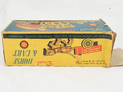 Jouet Ancien Marx Toys USA N°423 Cheval Et Chariot En Métal - Jamais Joué En Boîte