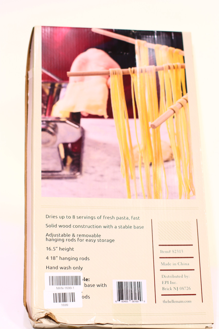 Bellemain Large Wood Pasta Drying Rack Conseil scolaire francophone de TerreNeuve et Labrador