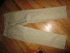 Men's Van Heusen Flat Front Tan Pants Size 32X32 Excellent Condition