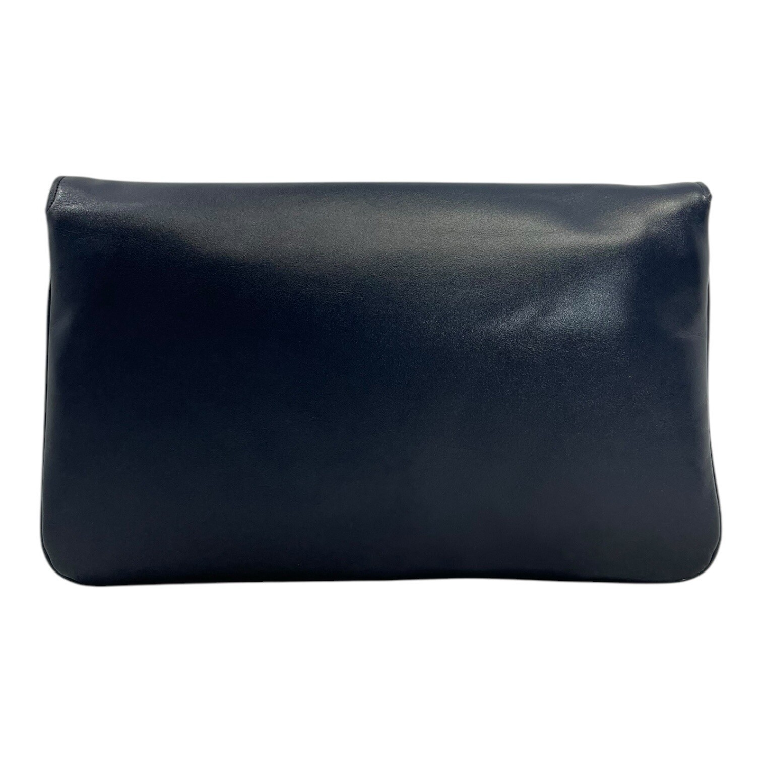Vintage 60s 70s ETIENNE AIGNER Leather Clutch Bag Handbag Convertible NOS NAVY image 7
