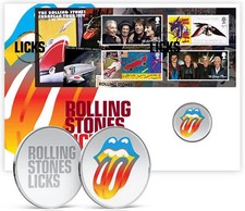 Reino Unido - Grait Britain - The Rolling Stones Licks Tour Medal Cover