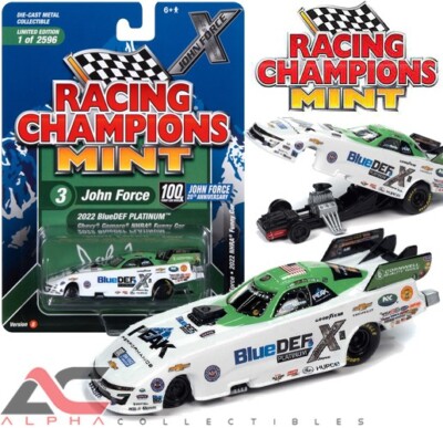 RACING CHAMPIONS RCSP030B 1:64 2022 JOHN ''BRUTE'' FORCE PEAK BLUEDEF FUNNY CAR