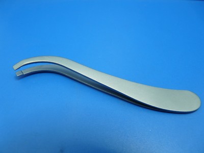 Pinzette Augenbrauen RONDO Edelstahl matt 9,5 cm gerade TOP Qualität NEU