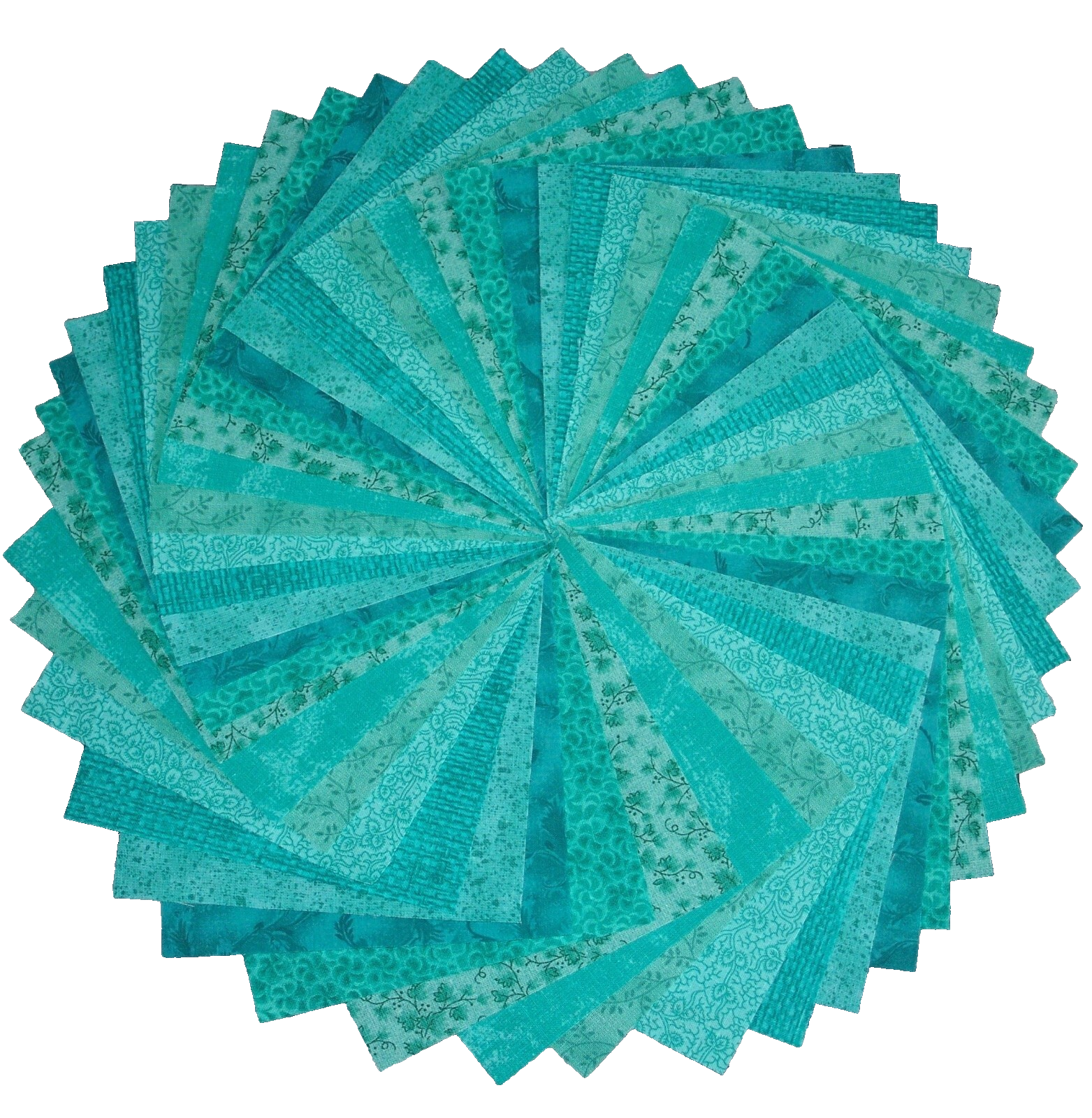 48 Caribbean Green Blue Fabric 5