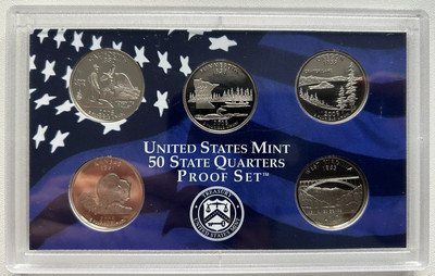 US Mint - 50 State Quarters Proof Set 2005 - S San Francisco Mint - NEU & OVP