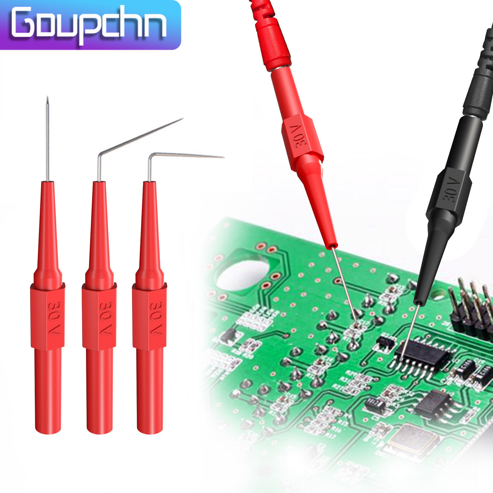 Automotive Back Probe Kit 20PCS Banana Plug to Copper Alligator Clip