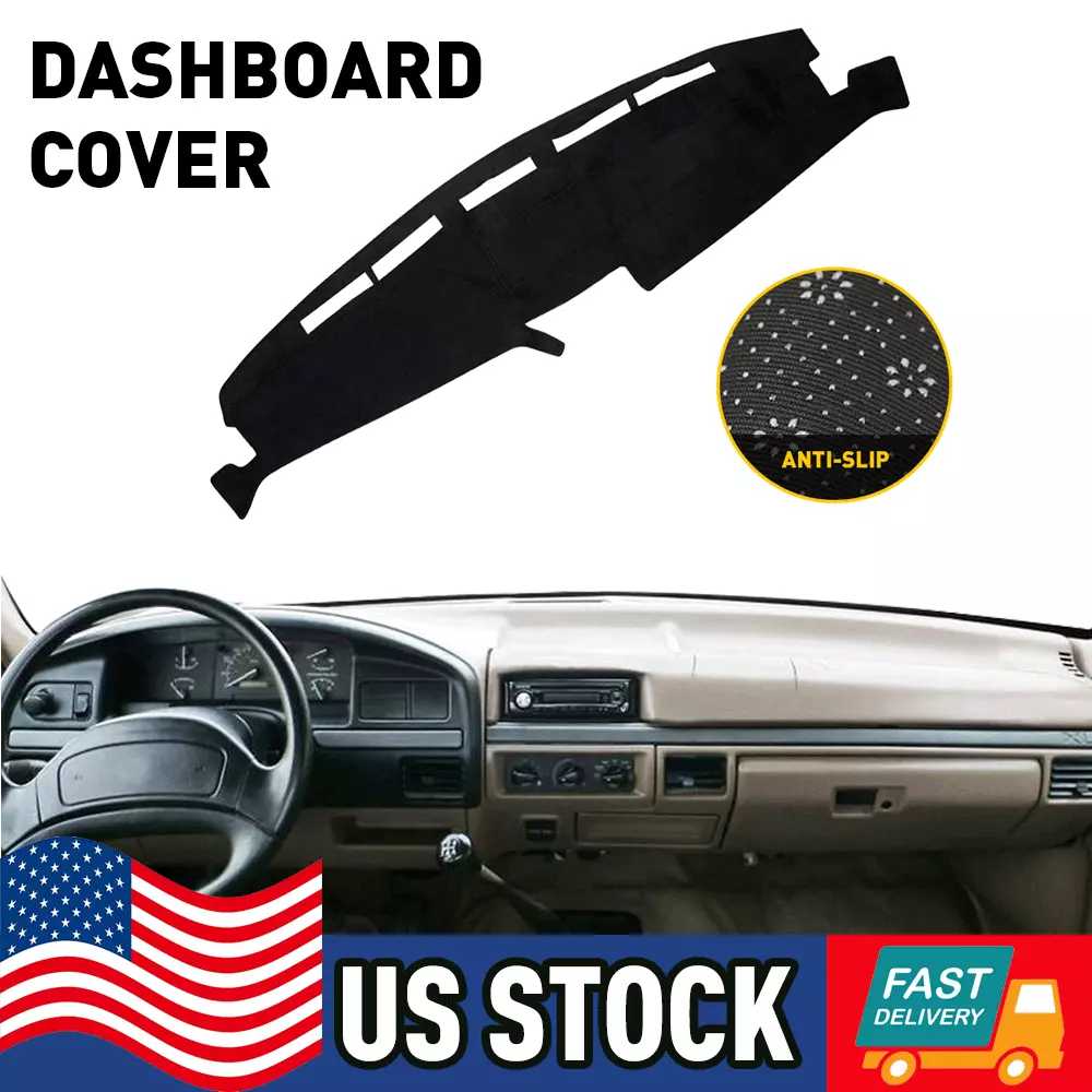 Car Dashboard Cover Dash Mat Cover SunShade Fit 1992 1996 Ford