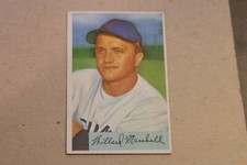 1954 BOWMAN  WILLARD MARSHALL  BASEBALL  CARD #70