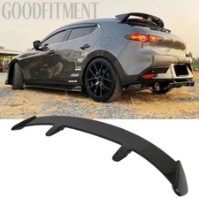 50'' Rear Trunk Window Spoiler Wing Carbon Fiber For Mazda 3 2019-2023 Hatchback