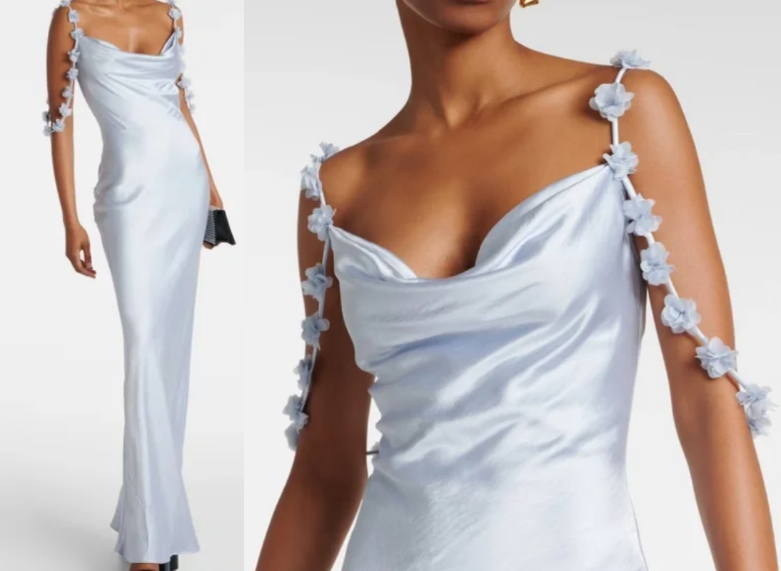 princess polly baby blue dress WornOnTV: Caroline's blue cutout dress on The Real Housewives of Dubai |  Caroline Stanbury