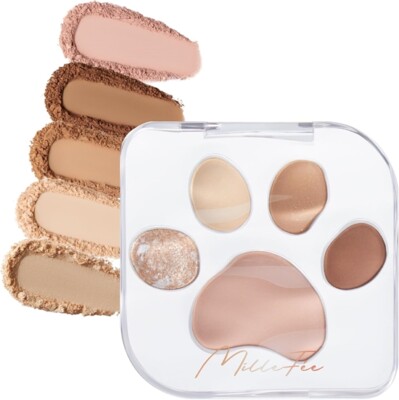 MilleFee Meowpaws Eyeshadow Palette 7g 02 Selfish Cat 5 Colors