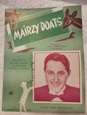 Vintage Piano Sheet Music MAIRZY DOATS Carl Ravazza Note Photos HTF