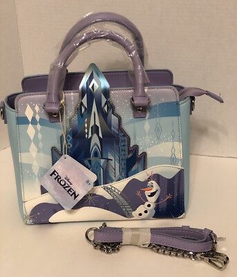 Loungefly Disney Frozen Elsa Princess Castle Crossbody Bag Purse Handbag  New NWT