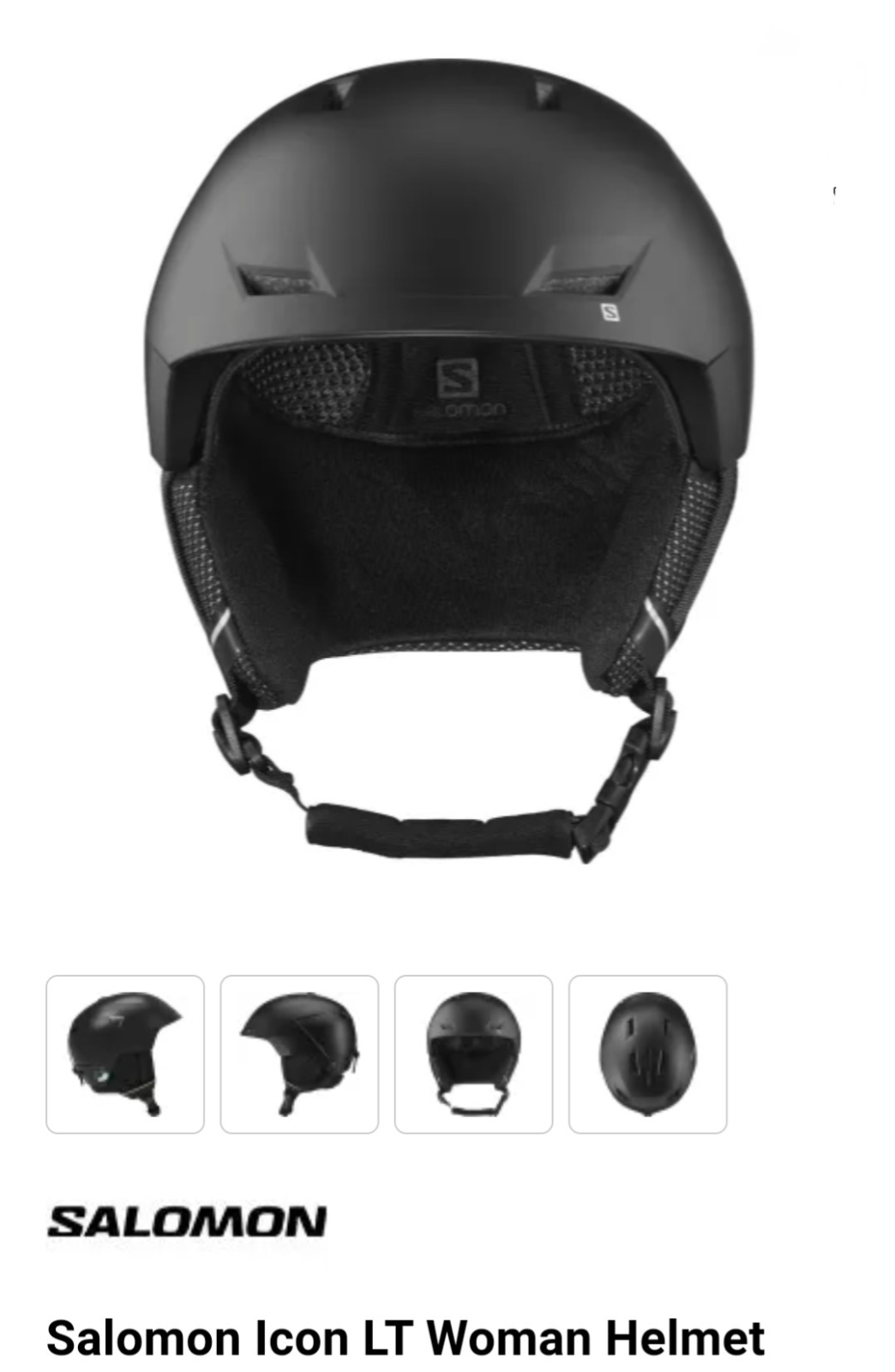 Casco da sci e snowboard Salomon Icon LT Nero S (53 56 cm)