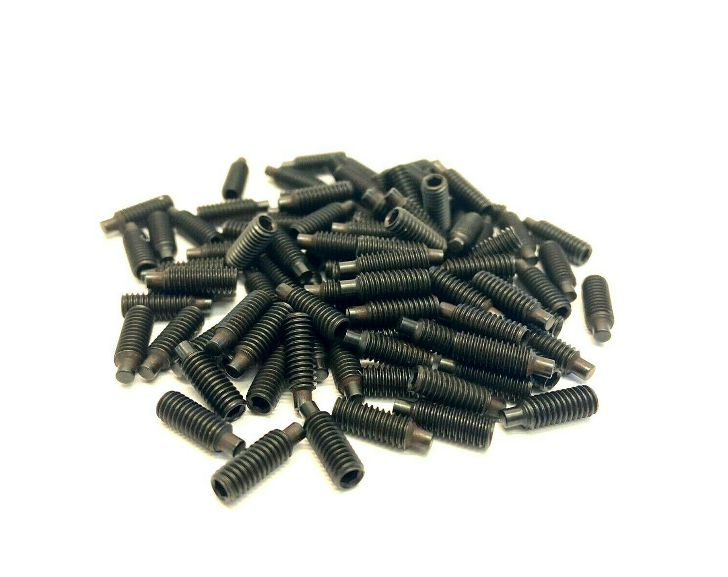 Extended-Tip Set Screw Alloy Steel M4 x 0.7 mm Thread, 12 mm Long PKG OF 100 