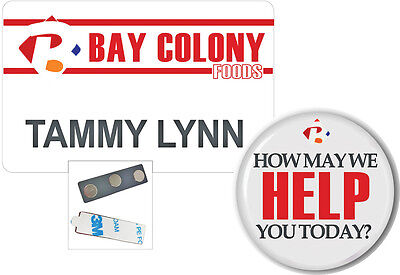 NAME BADGE BUTTON SET HALLOWEEN TAMMY LYNN BAY COLONY  MAGNET SHIPS FREE
