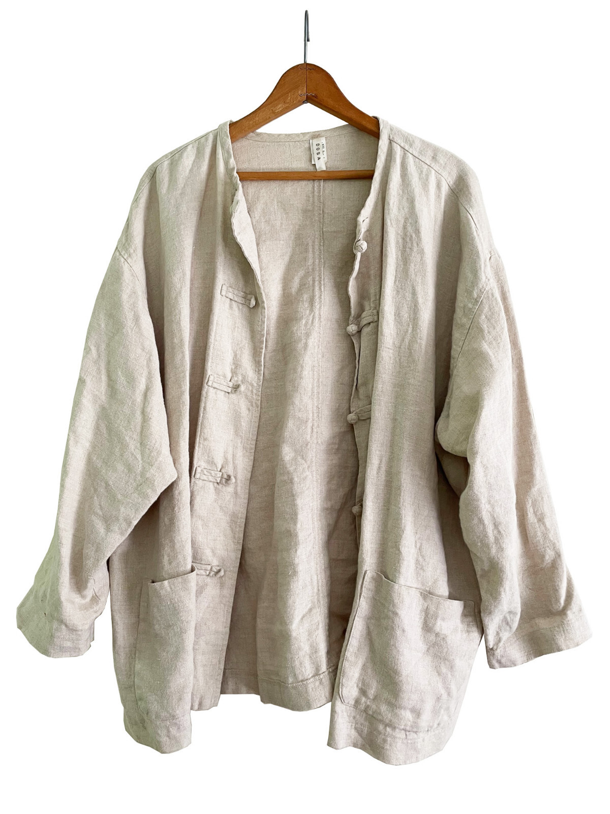 DOSA by Christina Kim Natural Linen Jacket/Top Fr… - image 2